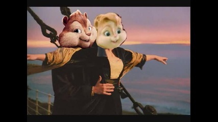 Катерицата Алвин пее My heart will go on :d