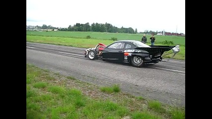 Hyundai twin - turbo burnout Airport Forssa