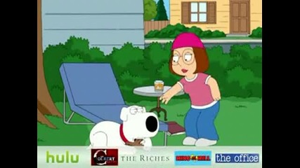 family guy fetching a cross