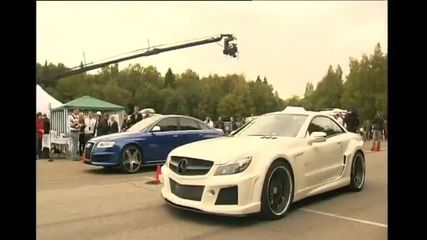 Audi Rs6 Evotech Vs Mercedes - Benz Sl65 Amg Fab Design
