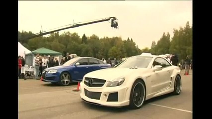 Audi Rs6 Evotech Vs Mercedes - Benz Sl65 Amg Fab Design 