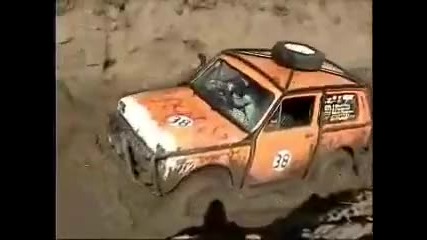 Lada Niva In Mud Run 