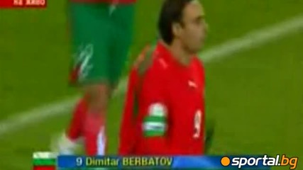 Голевете на Берба в Националният отбор