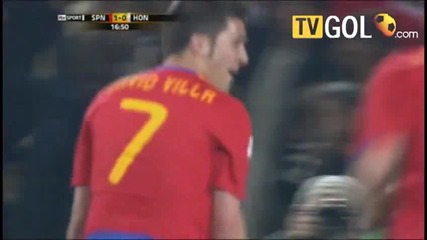 World Cup Испания - Хондурас 2:0 - David Villa 