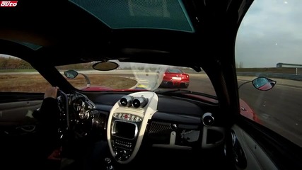Pagani Huayra vs Ferrari F12 Track Test sport auto