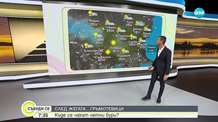 Прогноза за времето (22.07.2023 - сутрешна)