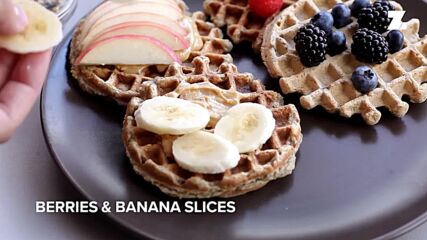 Breakfast Recipes: Vegan Banana Oat Waffles