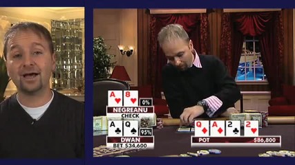 Daniel discusses a hand he played against Tom Dwan. 