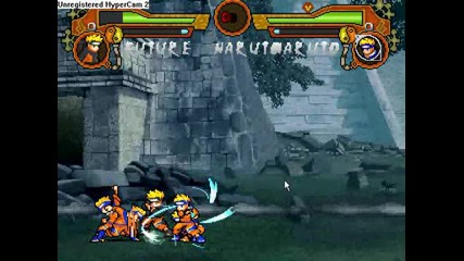Naruto M.u.g.e.n. ( Naruto Vs. Shino , Tobi , Future Naruto ) - heros come back