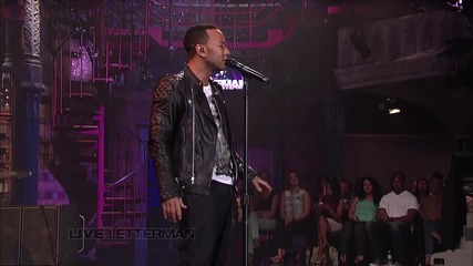 John Legend - The Beginning... ( Live on Letterman )