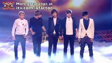 One Direction sing Chasing Cars - The X Factor Live Semi-final