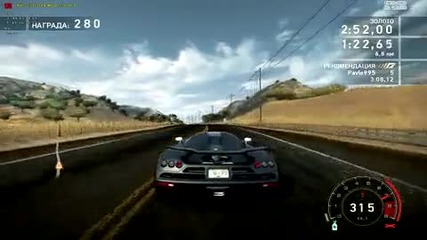 Need for Speed:hot Pursuit 2010 Gameplay by me Koenigsegg Ccxr edition 