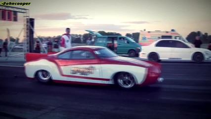 Vw Karmann Ghia Nitro vs Mitsubishi Evo 8