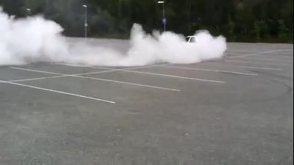 Ford Sierra Cosworth burnout