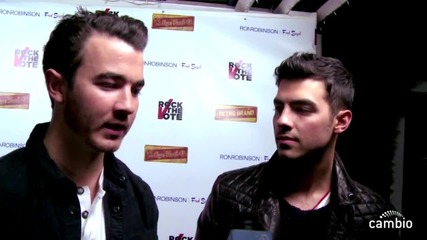 Joe Jonas & Kevin Jonas talk about new Jonas Brothers album (february 8, 2012)