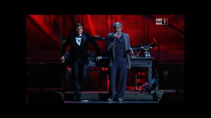 Sanremo- Adriano Celentano § Gianni Morandi - " Un pezzo d' Italia " 18/02/2012