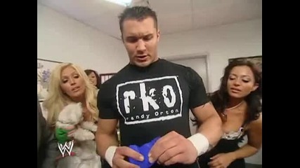 Wwe Royal Rumble 2006 смешен момент Randy Orton , Triple H Backstage