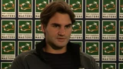 Atp Ms Paris 2008 : Интервю С Федерер