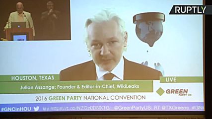 Trump vs Clinton Like 'Cholera vs Gonorrhoea' - Assange at Green Party Convention
