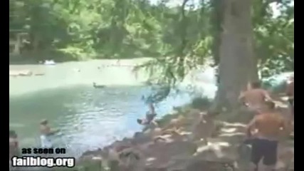 Rope Swing Fail 