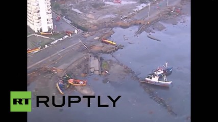 Chile: Drone footage shows destruction wrought by 8.3 quake