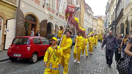 Фалун Дафа парад и демонстрации в Прага, Чехия