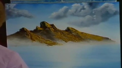 S02 Радостта на живописта с Bob Ross E07 - кафява планина ღобучение в рисуване, живописღ