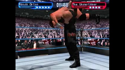 Randy orton vs The undertaker Smackdown for ps1 My gameplay