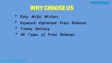 Press release writing service