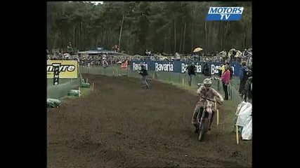 Dernier tour course 1 Motocross mx2 2008 Lierop 