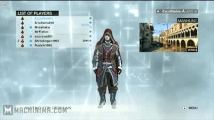 Assassins Creed Brotherhood Basics of Manhunt Mode by Escoblades (gameplaycommentary)