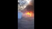 Пожар избухна близо до бензиностанция в Созопол