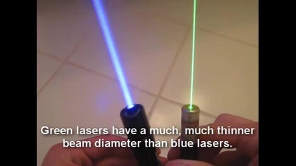 Blue Laser vs Green Laser [fun]