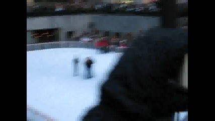 Ледена Пързалката В Манхатън Ню Йорк