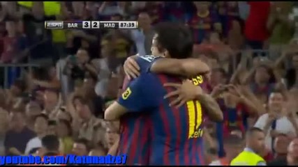 Fc Barcelona vs Real Madrid 3-2 All Goals and Highlights 08.17.11