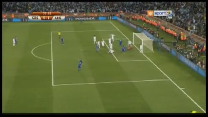 Гърция - Аржентина 0:1 *световно първенство Юар 2010* 22.06.10. 