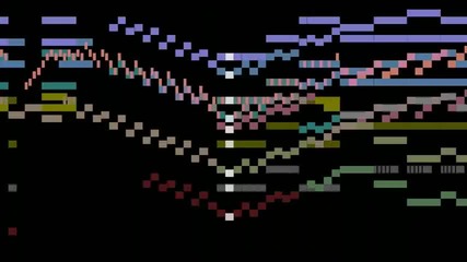 Beethoven 5th Symphony (no. 5, graphical score animation, allegro) 