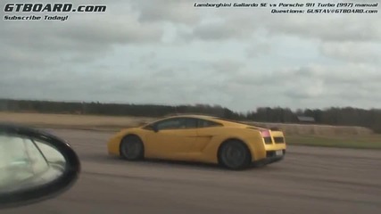 Hd Lamborghini Gallardo Se vs Porsche 911 Turbo (997) manual Race 1 