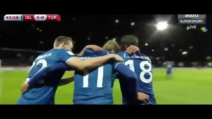 Исландия 2 - 0 Турция ( Квалификация за световното 2018 ) ( 09/10/2016 )
