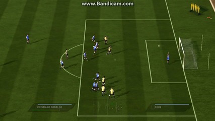 Много красив гол на Кристиано Роналдо от фал на тренировка ! Фифа 11