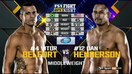Vitor Belfort vs Dan Henderson (ufc Fight Night 77, 7.11.2015)