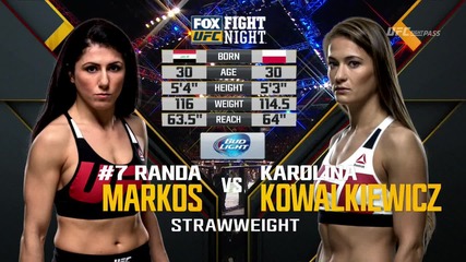 Randa Markos vs Karolina Kowalkiewicz (ufc on Fox 17, 19.12.2015)