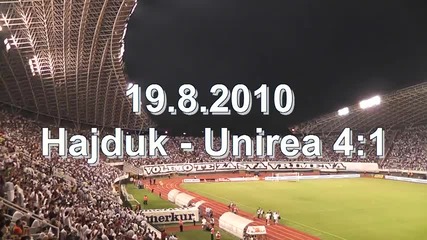 Хайдук Сплит - Униреа Урзичени - Супер Агитката на Хайдук !!! *19.08.2010г.* 