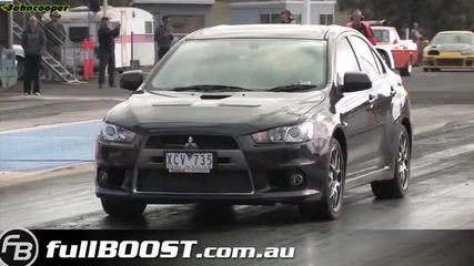 Mitsubishi Evo X - 1/4 миля