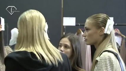 fashiontv Ftv.com - Models Talk At Adriana Degreas S S 11 