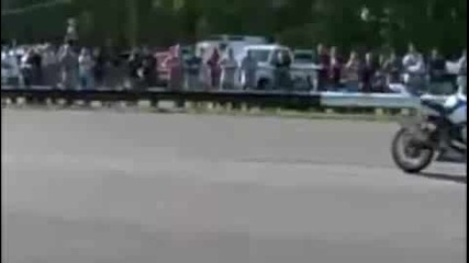 Pathetic motorcycle backflip