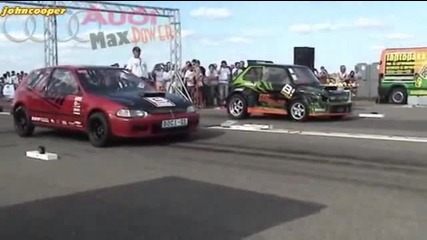 Fiat 126p Turbo vs Honda Civic Vti
