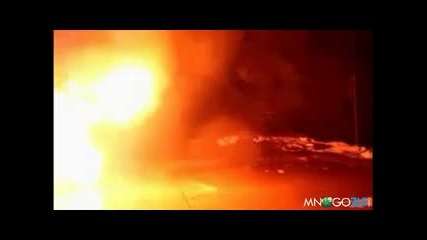 Кретен се самозапалва