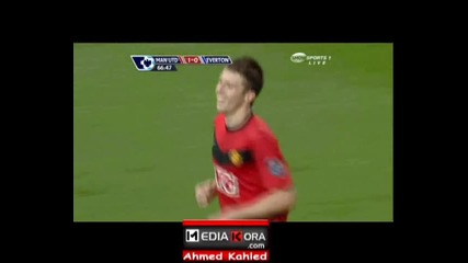 man utd 3 - 0 everton (всички голове) 