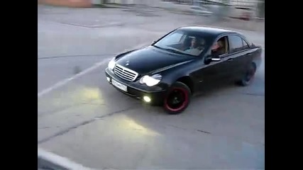 Mercedes C 230 kompressor - дрифт